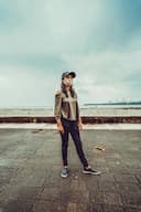 Woman with cap