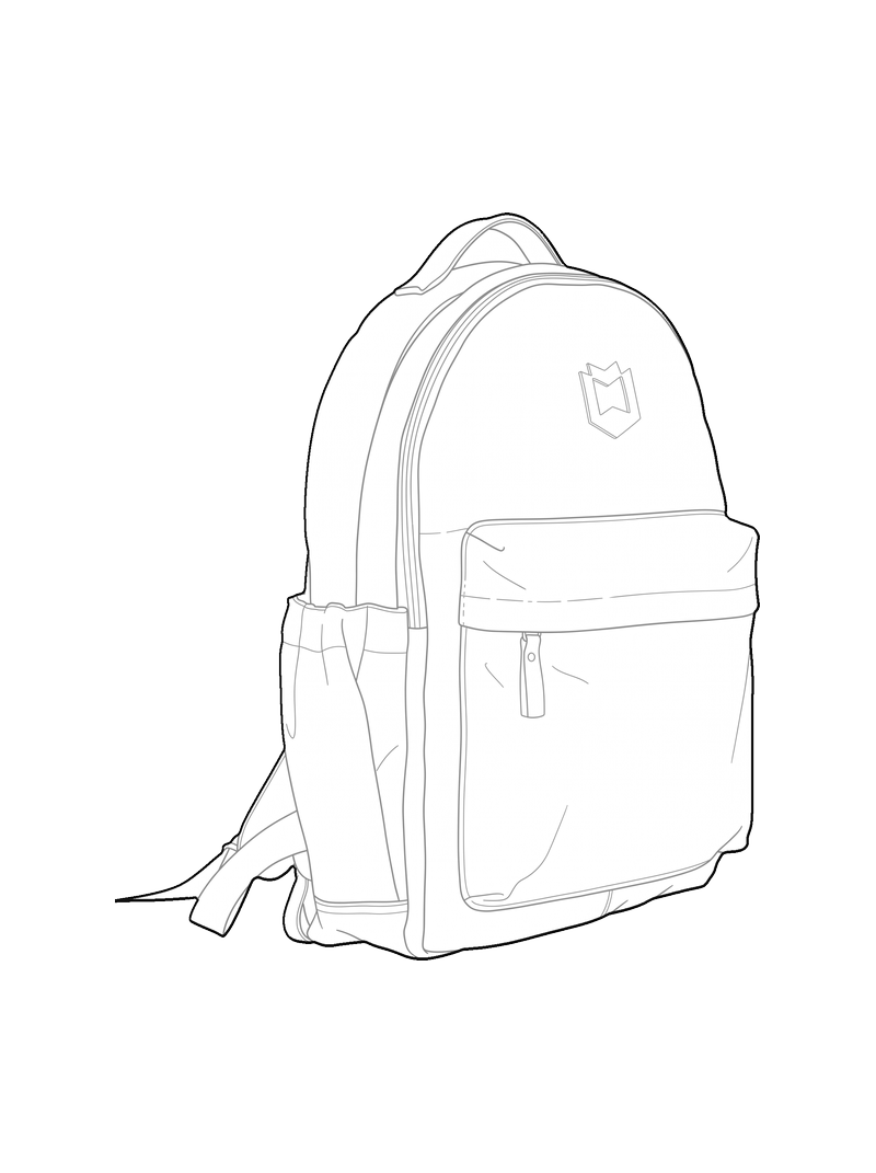 Handbag, line drawing CAD block (Objects)