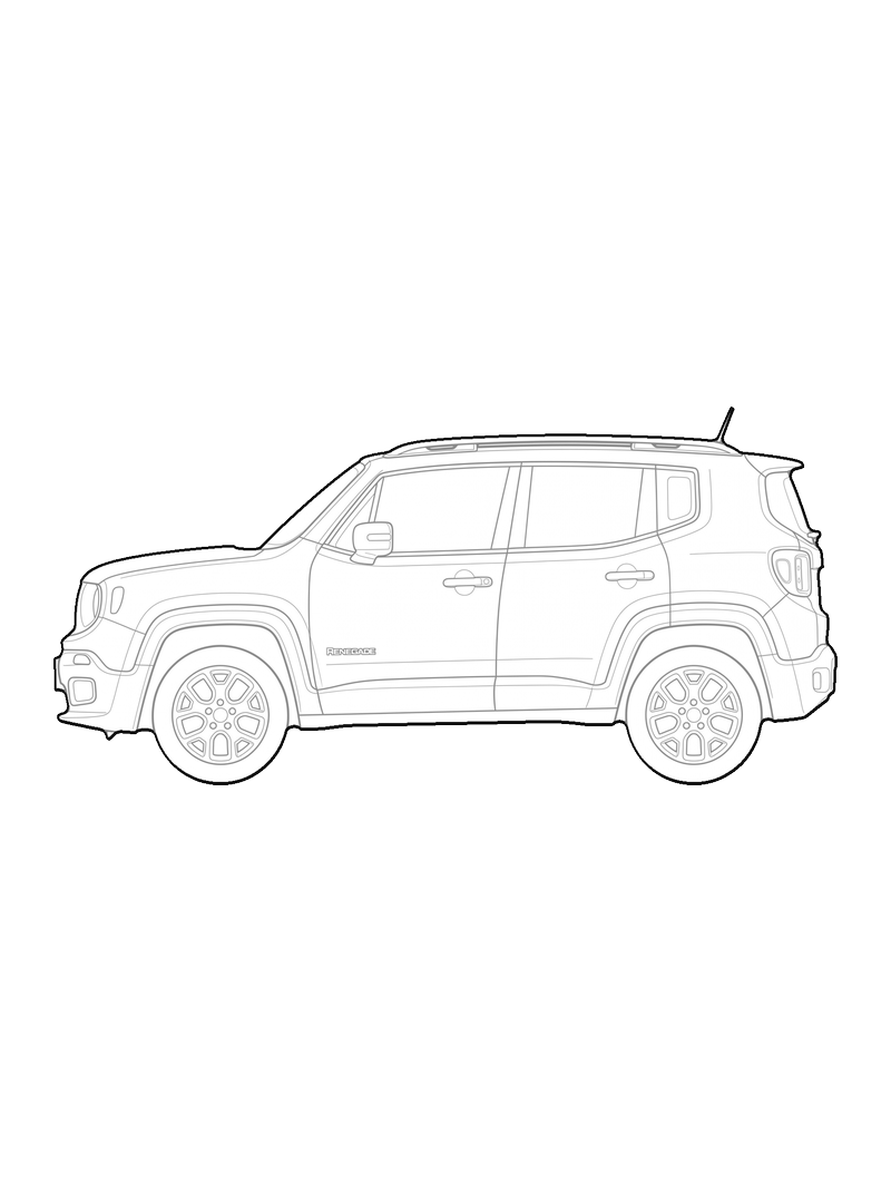 Jeep Renegade - Front, lateral