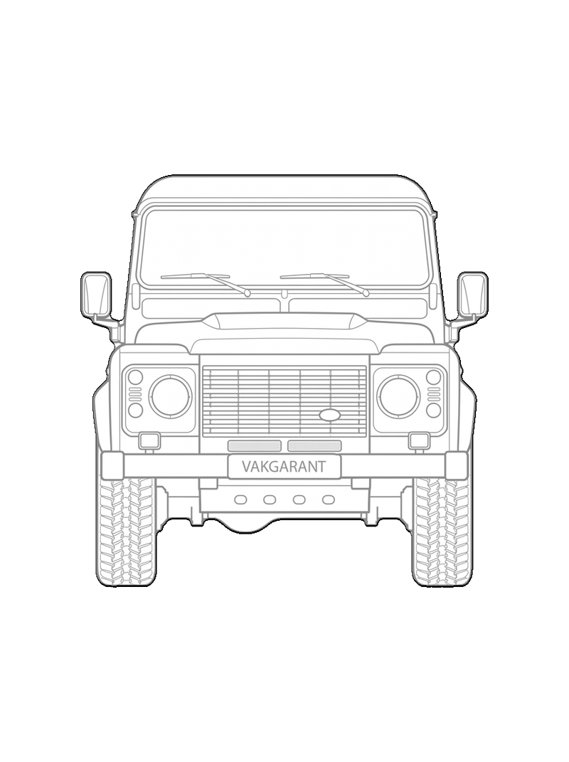 Land Rover Defender - Front, frontal