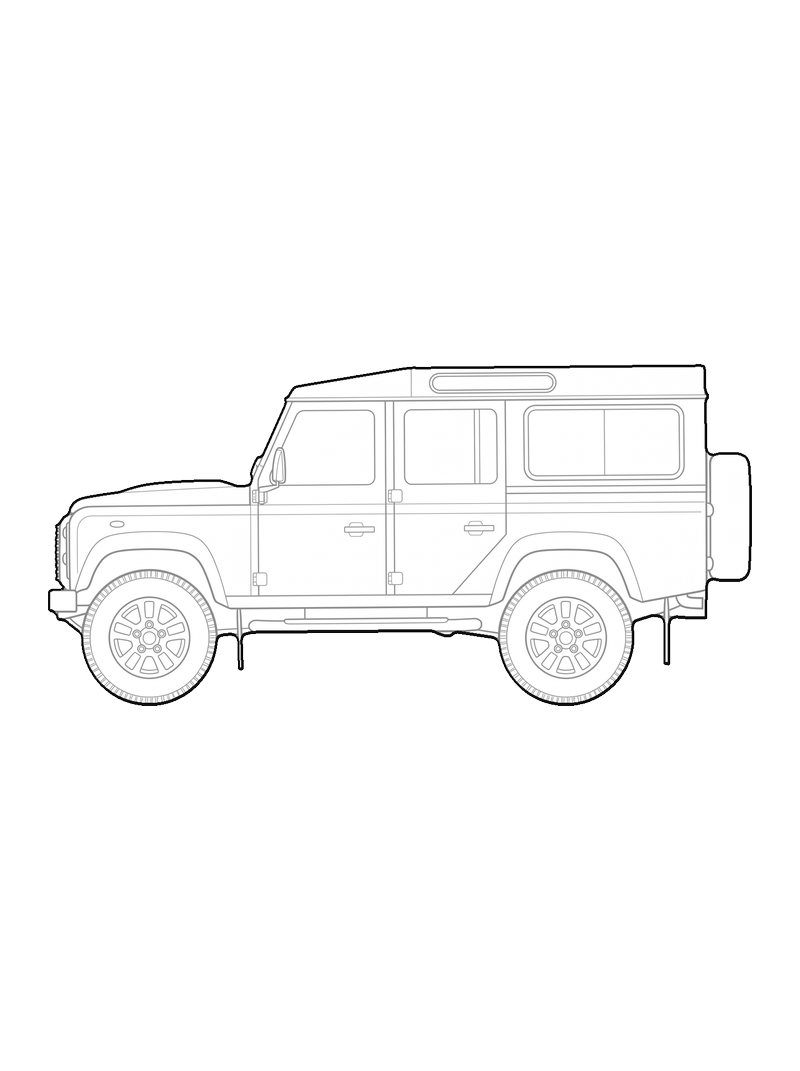 Land Rover Defender - Front, lateral