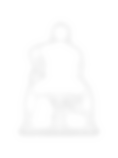Man Doing Dumbbell Row - Front, trasera, line drawing CAD block (People)