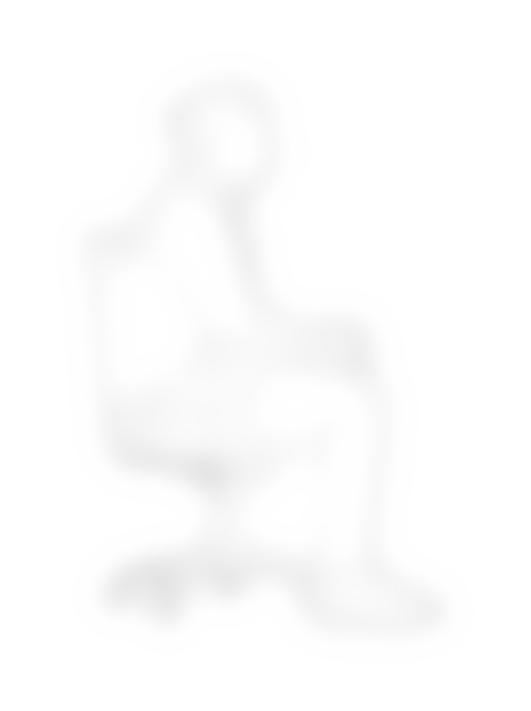 Man Sitting In Chair - Front, lateral