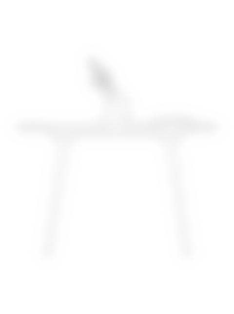 Round Wooden Table - Side, top
